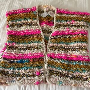 Beautiful woven wool vest. So much beautiful color!